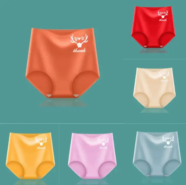 🔥Ostatni dzień promocji – rabat 50%  - ✨【Zestaw 6 części za 129 zł】Majteczki damskie wysokiego stanu z wysokiej jakości bawełny✨️ (45–95 kg)