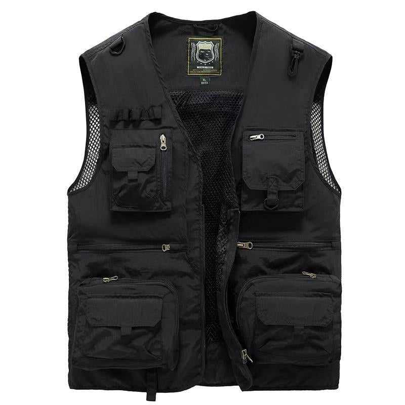 🔥【S-5XL】Nowoczesna kamizelka z wieloma kieszeniami, w stylu sportowo-codziennym, odpowiednia do aktywności na świeżym powietrzu latem