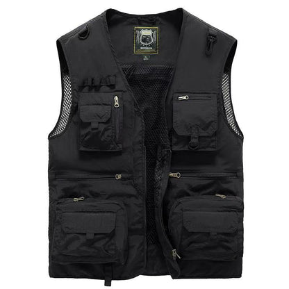 🔥【S-5XL】Nowoczesna kamizelka z wieloma kieszeniami, w stylu sportowo-codziennym, odpowiednia do aktywności na świeżym powietrzu latem