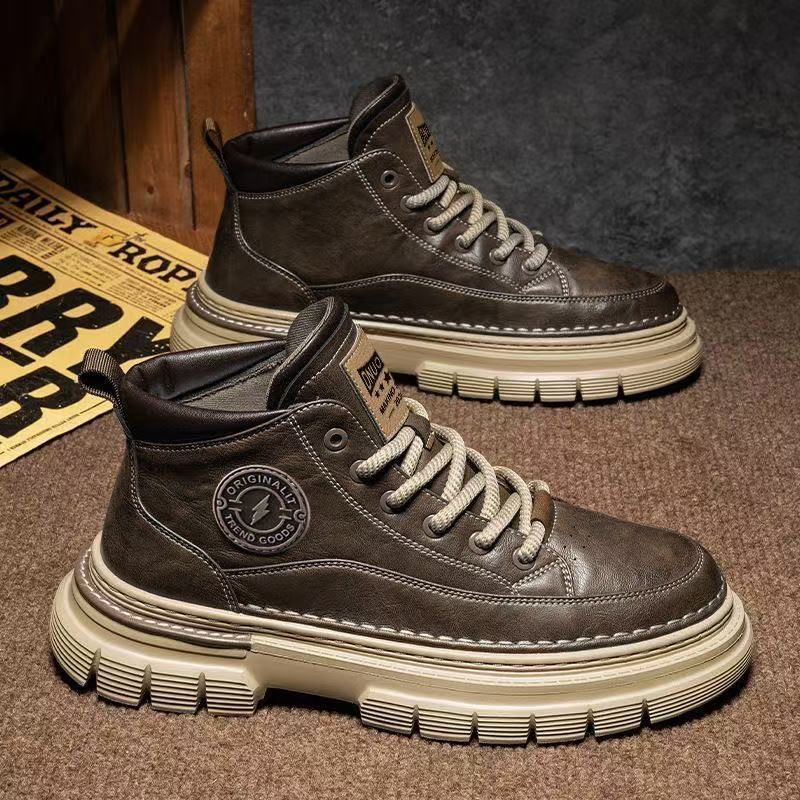 【50% kedvezmény】【39-44】2025 Őszi és téli férfi retró magas szárú cipő, brit retró stílusban
