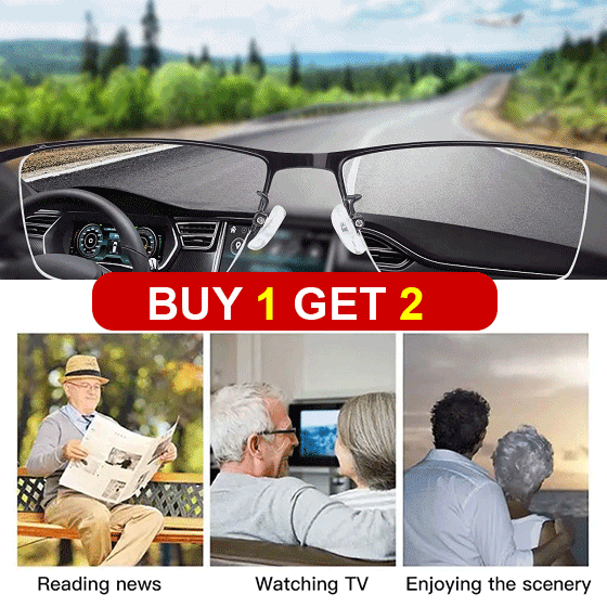 2025 nové brýle na čtení [na dálku i na blízko] brýle s černou technologií! Pohled je světlý. Ochrana očí s vysokým rozlišením/anti-UV/velkým modrým světlem!