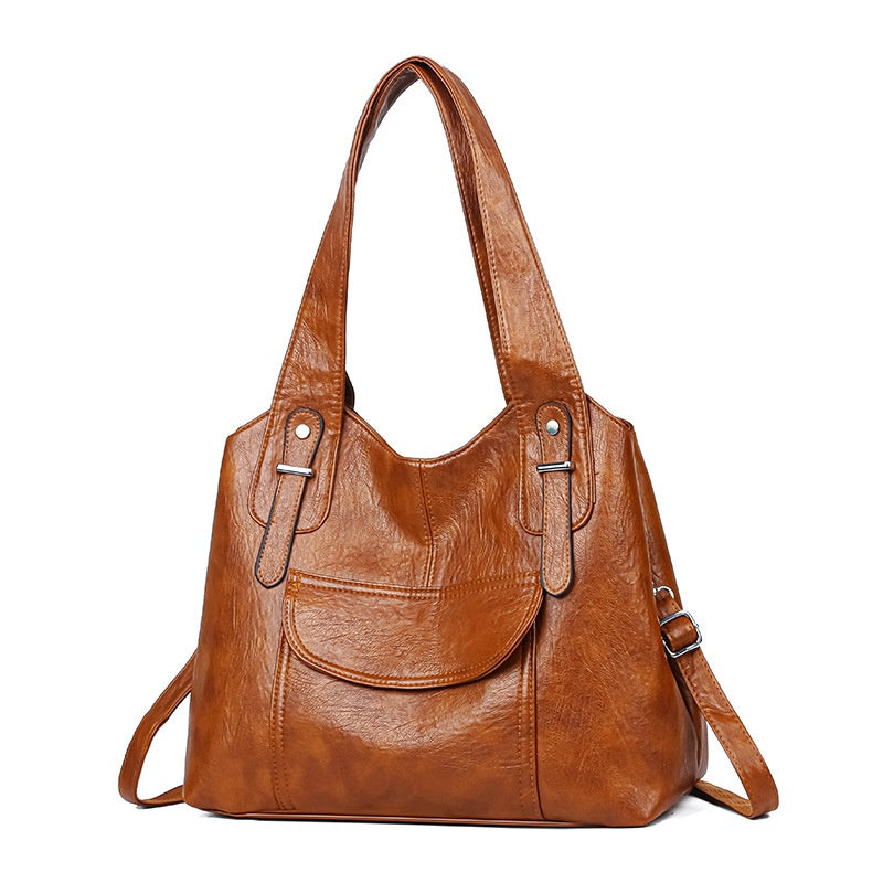 💥👜【50% отстъпка】💥2025 нова дамска висококачествена ретро чанта за рамо с голям капацитет, модерна мека кожа, текстура онлайн💖