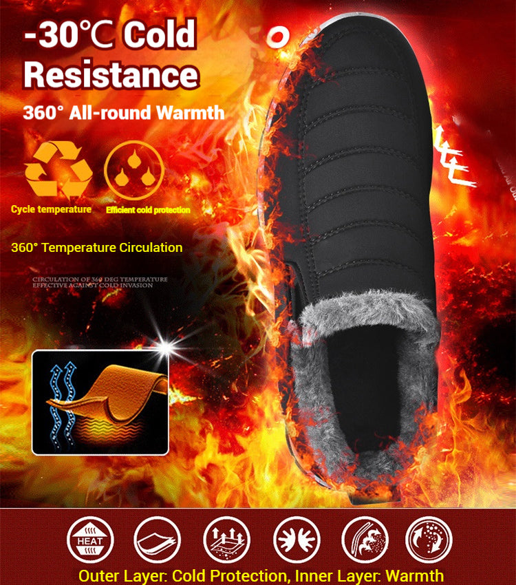 🔥【Speciální sleva 50%】【35-48】Unisex zimní boty s plyšovou podšívkou - teplé, pohodlné a protiskluzové do chladného počasí.