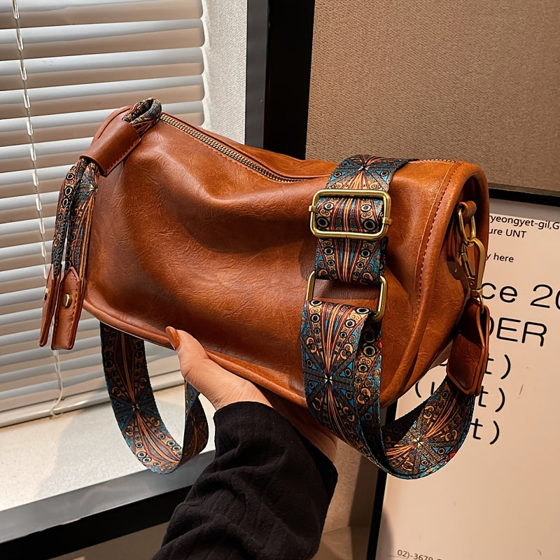 💥💥👜Nova trendovska torba za čez ramo v boemskem etničnem slogu s širokim naramnim pasom, najbolje prodajana torba za čez ramo z blazino