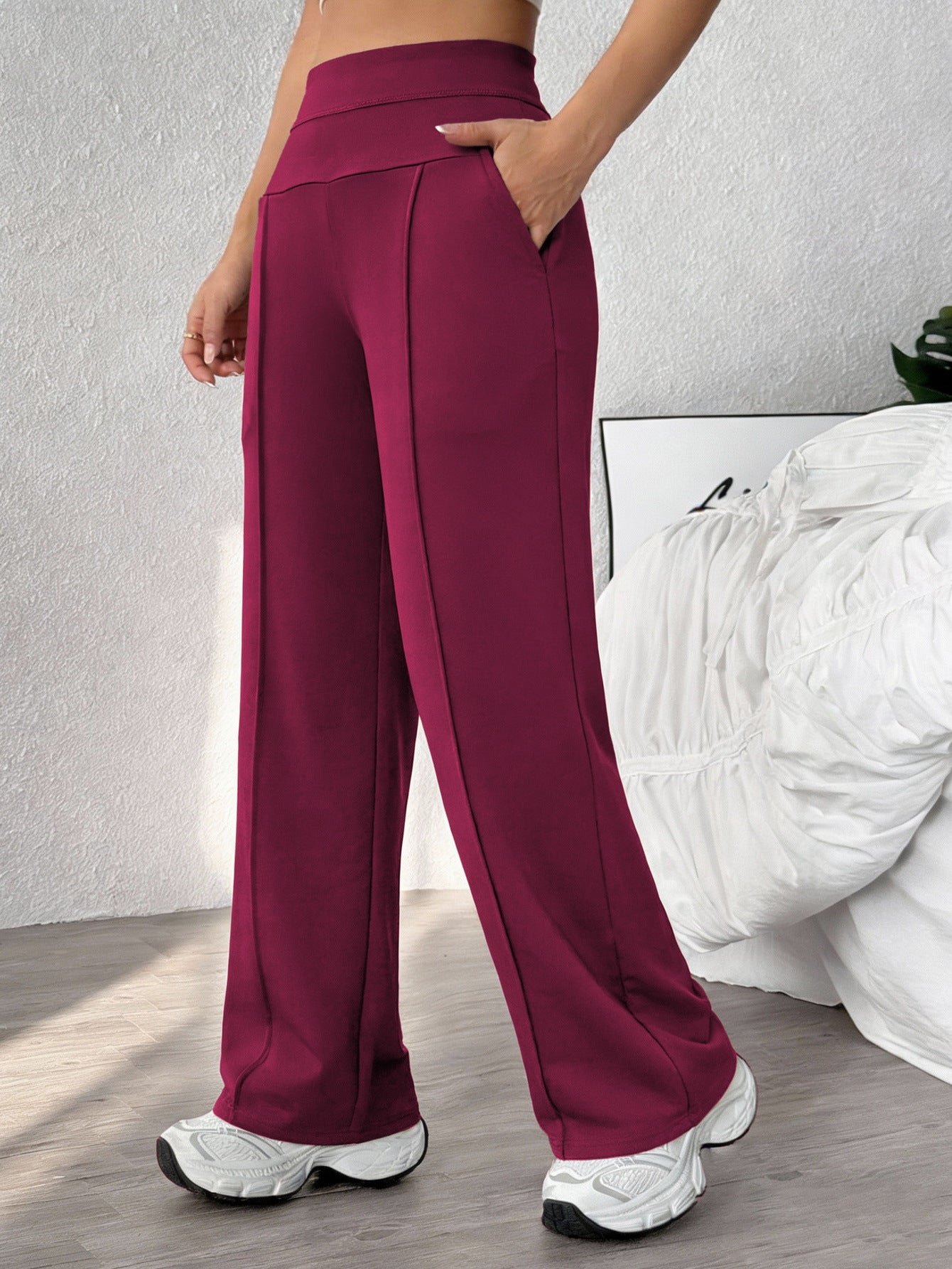 💕💕【S-XL】Нови дамски спортни панталони с прав крачол, свободна кройка, бързосъхнещи, подходящи за ежедневни упражнения и йога.