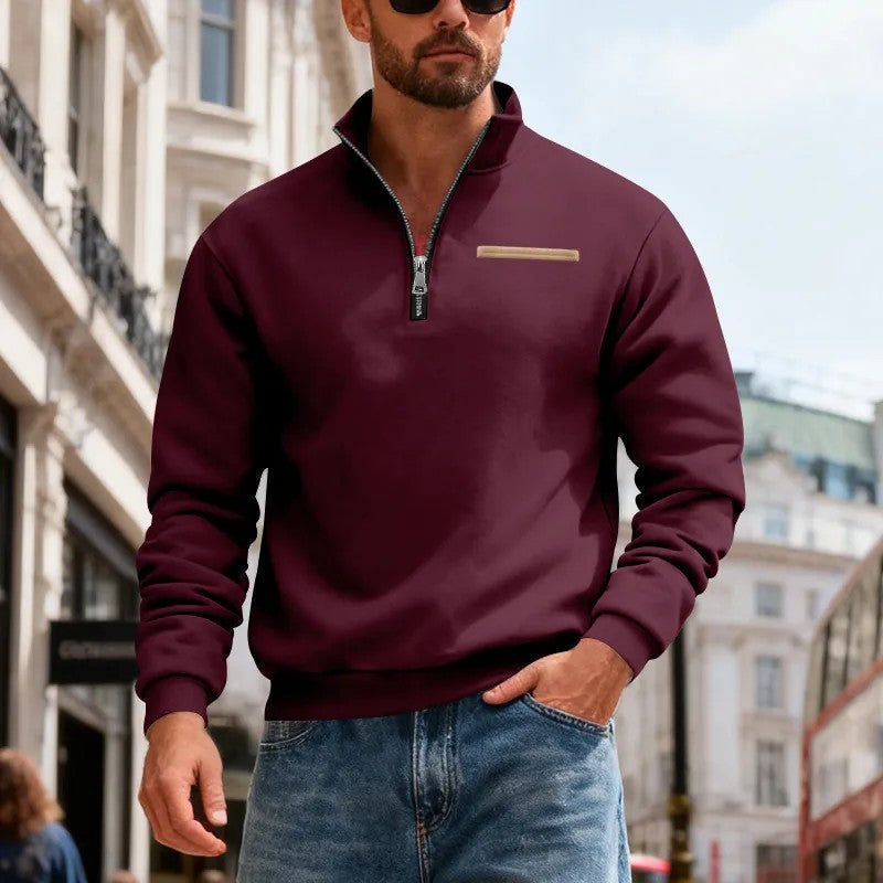 👕【50% отстъпка】【S-3XL】Мъжки моден ежедневен топъл суитшърт с дълъг ръкав, 2026 г.