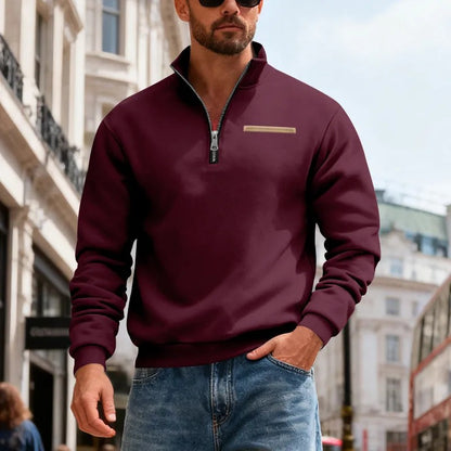 👕【50% отстъпка】【S-3XL】Мъжки моден ежедневен топъл суитшърт с дълъг ръкав, 2026 г.