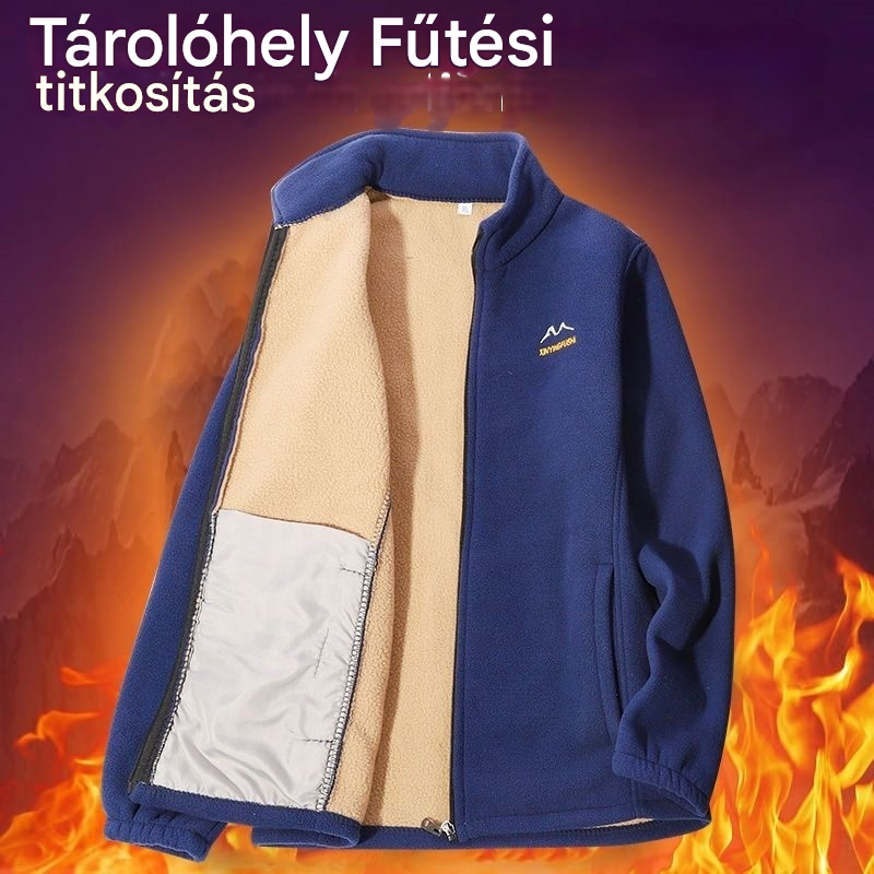 🔥【50% kedvezmény】🔥【XL-5XL】Férfi Shaker dzseki, bélelt, vastag, szélálló, meleg téli ruházat