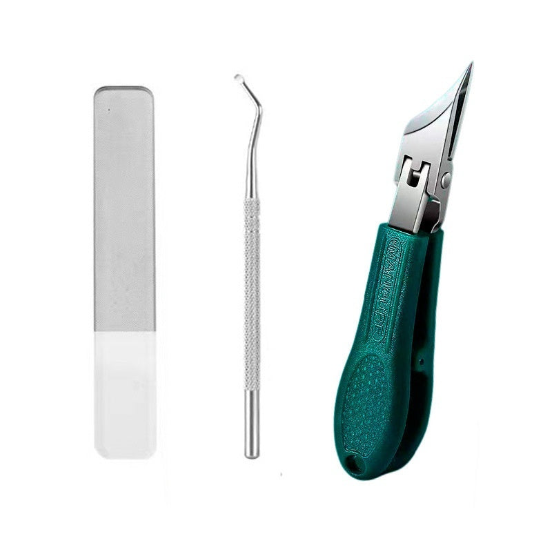 🔥【Комплект от 3 части】✂️💅Нова ултратънка скосена нокторезачка за домашен маникюр
