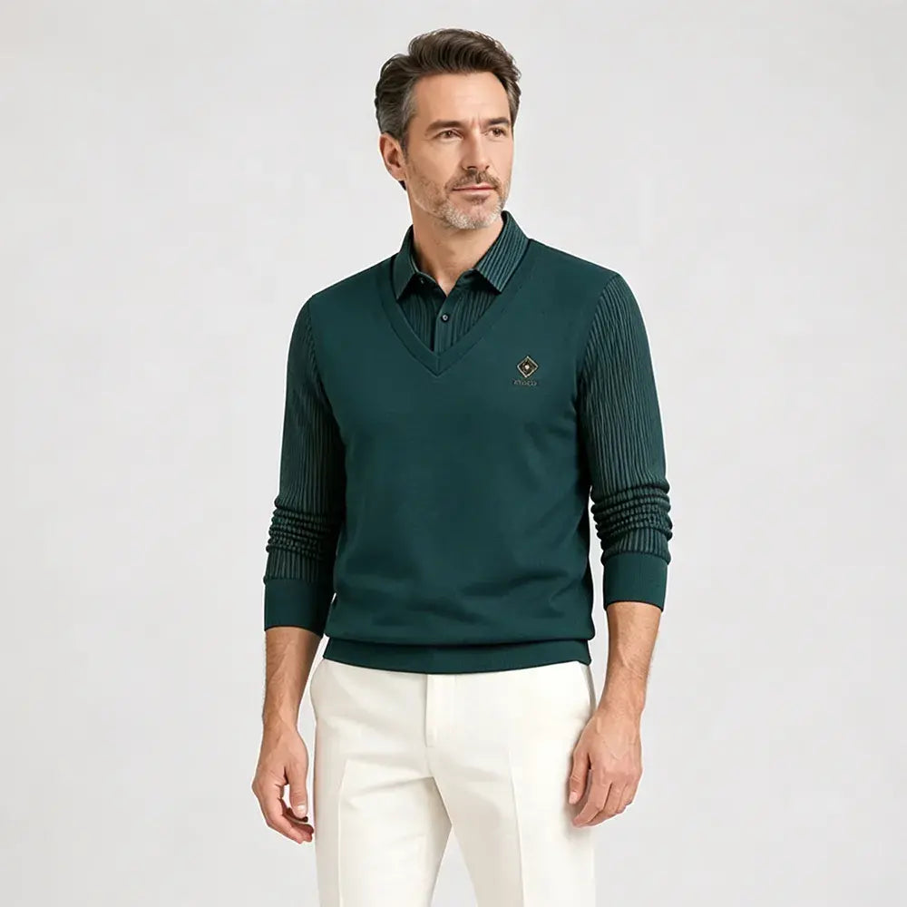 👔🔥【M-4XL】Nowa męska koszulka polo z kołnierzykiem i ociepleniem z polaru – kolekcja jesień/zima (duże rozmiary).