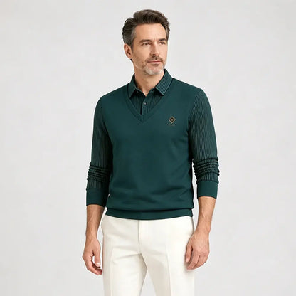 👔🔥【M-4XL】Nowa męska koszulka polo z kołnierzykiem i ociepleniem z polaru – kolekcja jesień/zima (duże rozmiary).