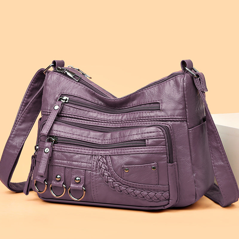 💥【50% zľava po obmedzenú dobu】👜2025 nová veľká mäkká kožená kabelka cez rameno/crossbody