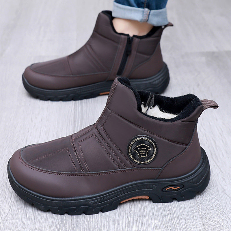 🏆50% sleva🔥【39-44】🔥Nové pánské zimní teplé nazouvací sněhule s fleecovou podšívkou