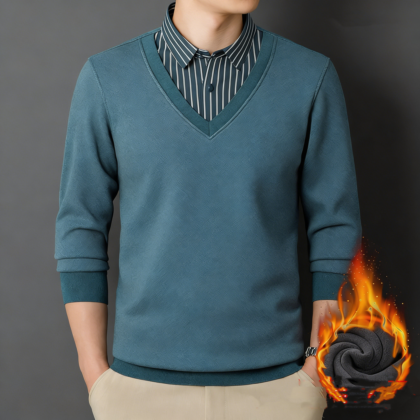 🔥【L-4XL】Nova moška zimska izolirana majica, udobna in vsestranska