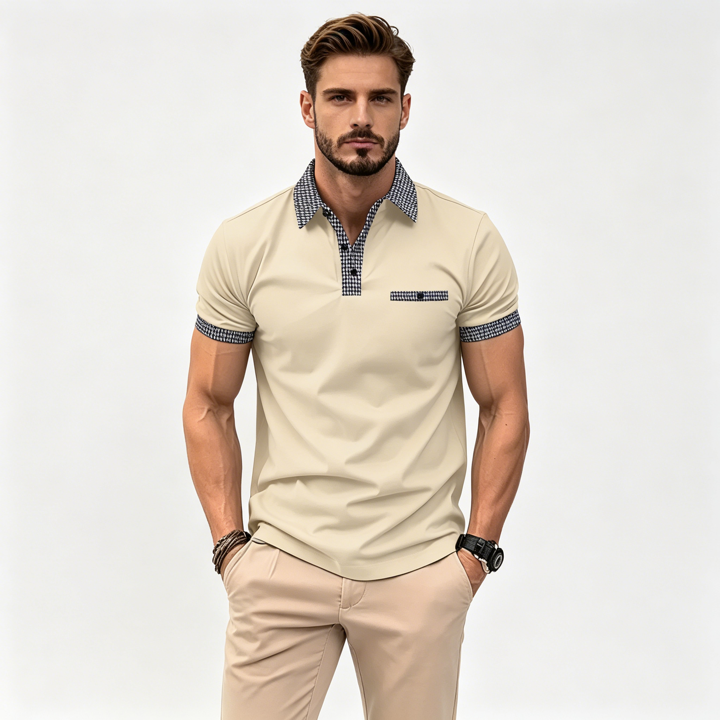 Wyprzedaż specjalna 2026. 💥👔【S-3XL】Męskie letnie koszulki polo, kolorowe guziki, miękkie, wygodne i oddychające