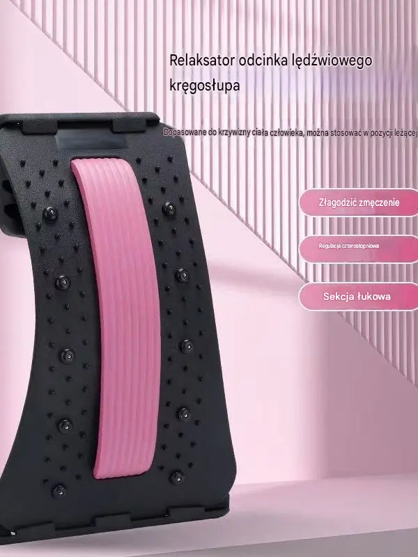 To urządzenie typu „trzy w jednym” łączy w sobie akupresurę, masaż akupunkturowy i miernik ciśnienia kręgosłupa lędźwiowego.