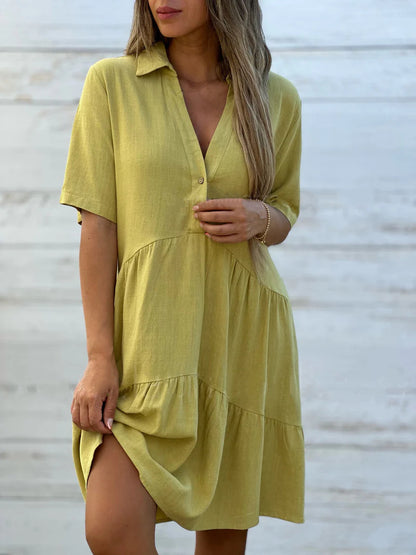 🔥👗【S-5XL】Visokokakovostna, lahka in zračna modna obleka.