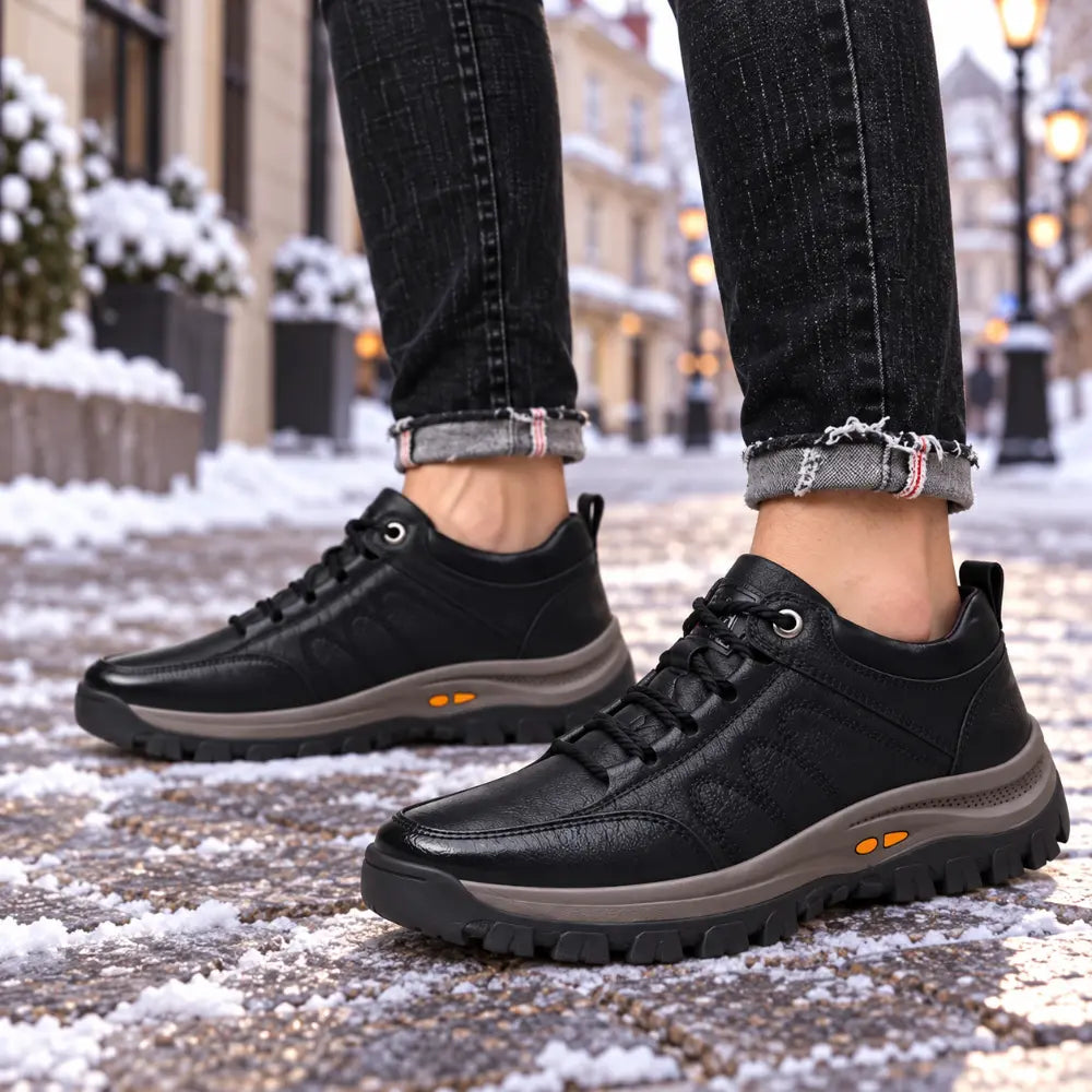 👞 【39–48】Muške casual kožne cipele: mekana koža i protuklizni, izdržljivi potplat.