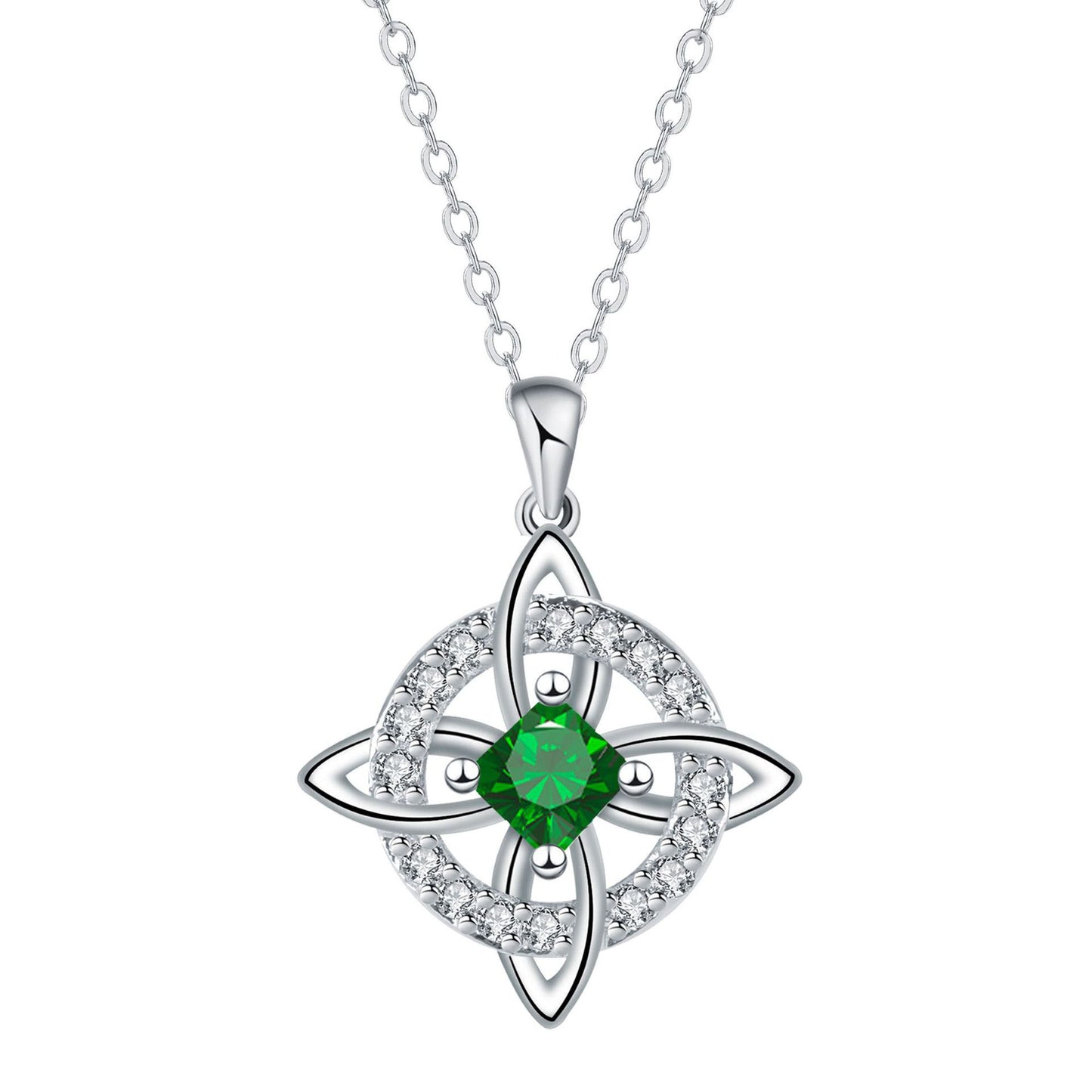 🔮💞Collar místico de nudo de bruja con piedra de nacimiento ✅️Pago contra entrega