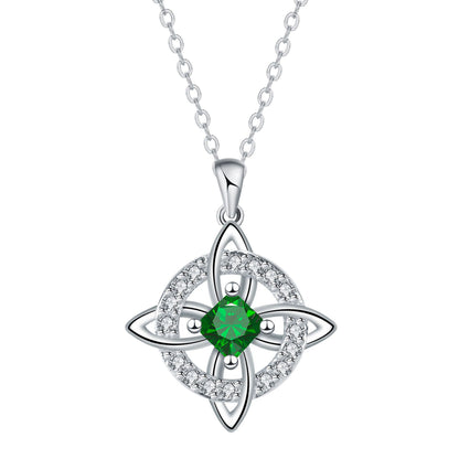 🔮💞Collar místico de nudo de bruja con piedra de nacimiento ✅️Pago contra entrega
