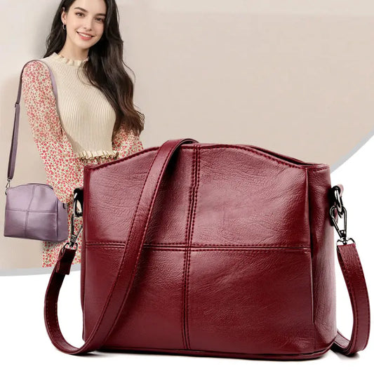🔥👜👜 Nowa torba na ramię ze skóry naturalnej, ręcznie robiona w stylu retro, nowoczesna i uniwersalna.