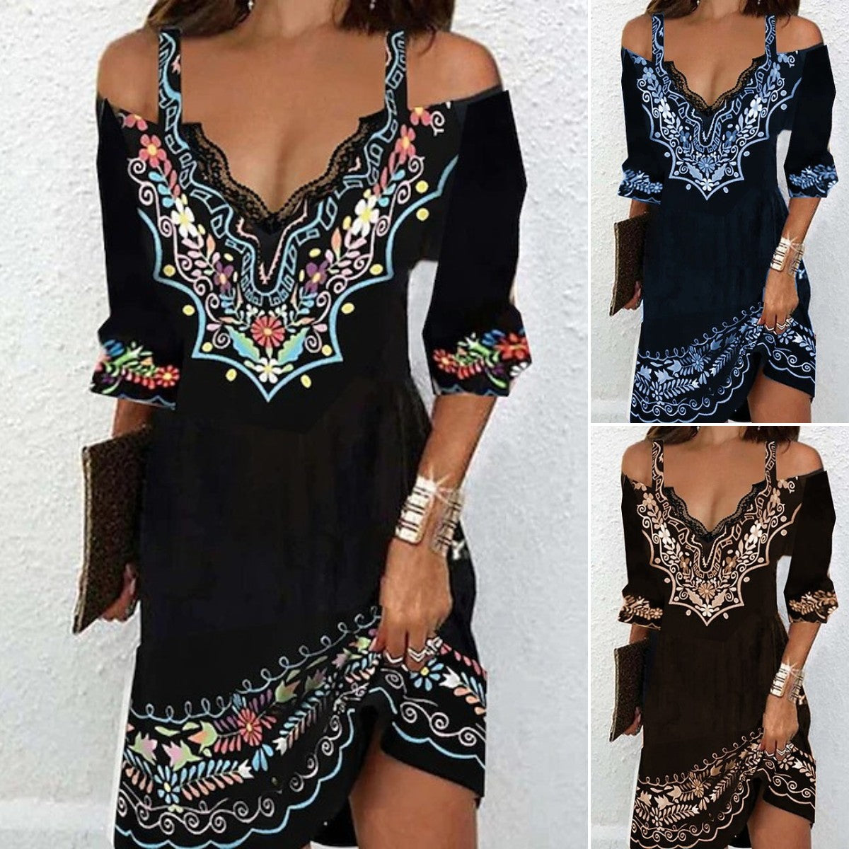 👗🌸【S-5XL】Нова рокля с открити рамене за пролет и лято 2026