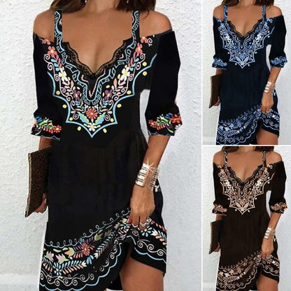 👗🌸【S-5XL】Нова рокля с открити рамене за пролет и лято 2026