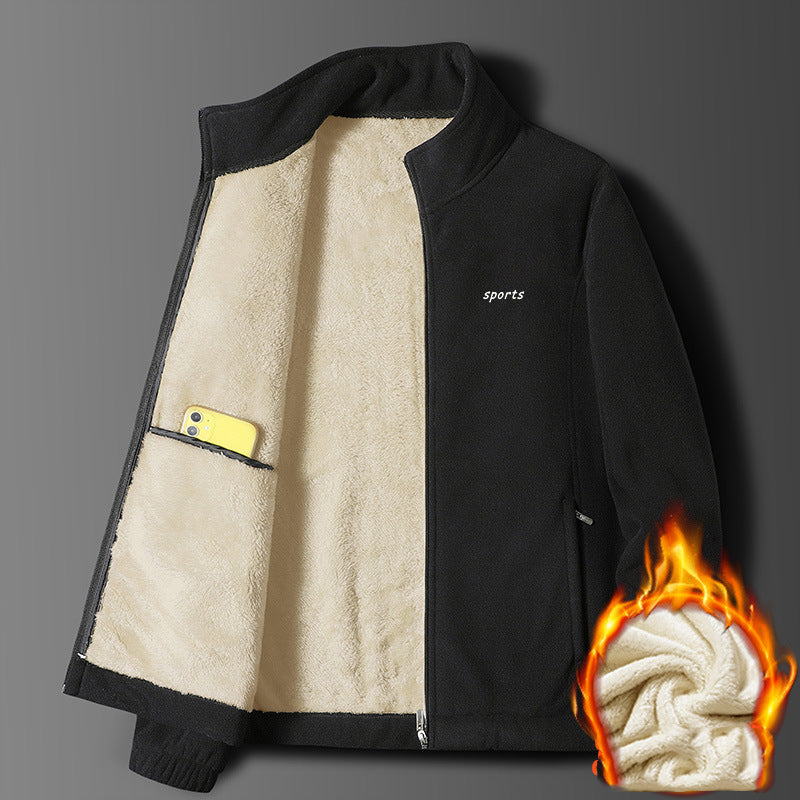 ⛄【M-5XL】Új őszi-téli férfi vastag báránybőr dzseki, meleg, kényelmes és szélálló, téli alapdarab