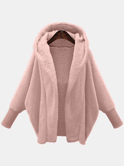 【Sezonska ponudba - 50 % popust】【S-5XL】2025 Plišasta jakna z dolgimi rokavi in kapuco, super topla in super mehka plišasta.