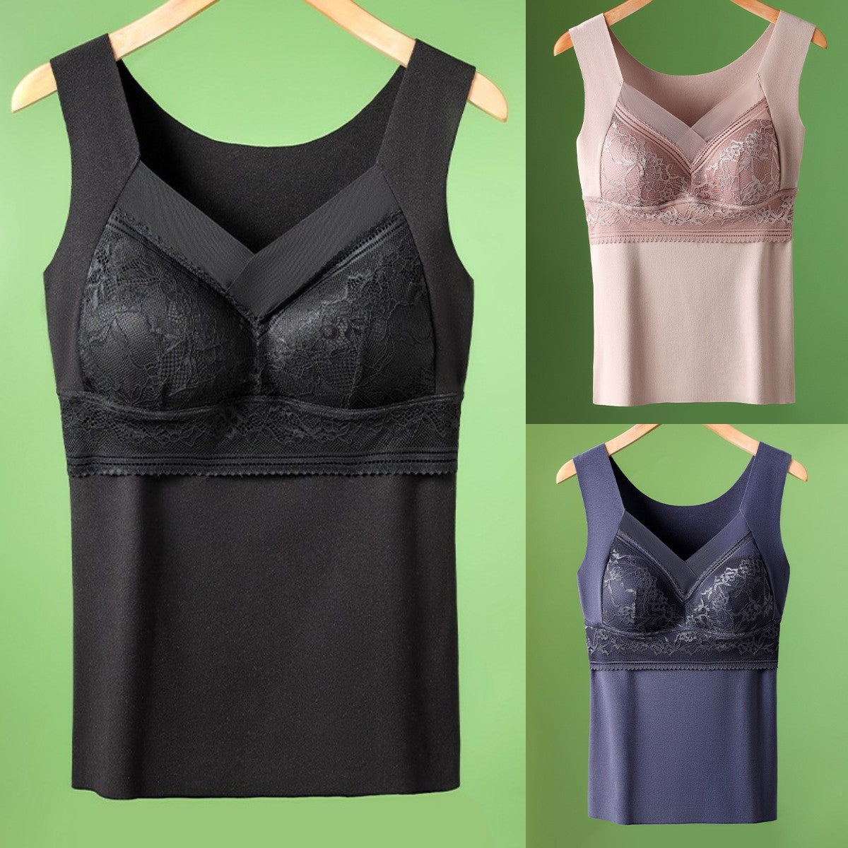 🔥【3 db】❤️【40-100kg】Őszi-téli libabársony csipke fehérnemű, gyönyörű hát, összegyűjtő kiegészítő mellek, mellereszedés megelőzése ✅