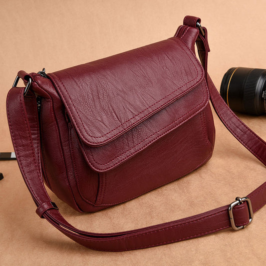 👜【50 % popust】✨ Elegantna torba za čez ramo, izdelana iz visokokakovostnega mehkega usnja. Primerno za vsako priložnost