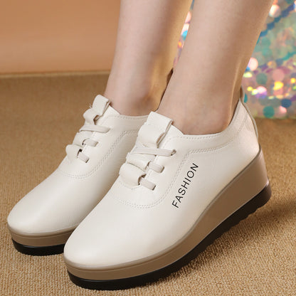 🔥【Reducere de 50%】【35-42】Pantofi de damă din piele cu talpă groasă, noua tendință a modei de toamnă