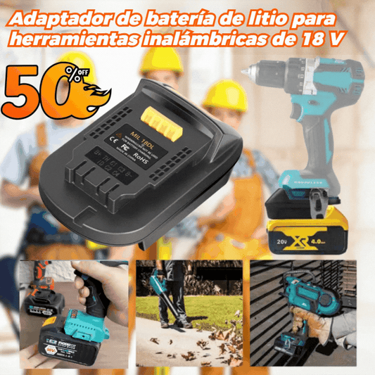 ⚡【Pago contra entrega✅️】Adaptador de batería de litio para herramientas de batería de 18 V