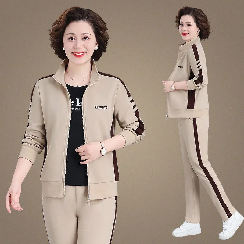 🔥【Reducere de 50%】🔥【M-5XL】【Jachetă + Pantaloni】😍 Set sport casual nou de toamnă, mărime mare