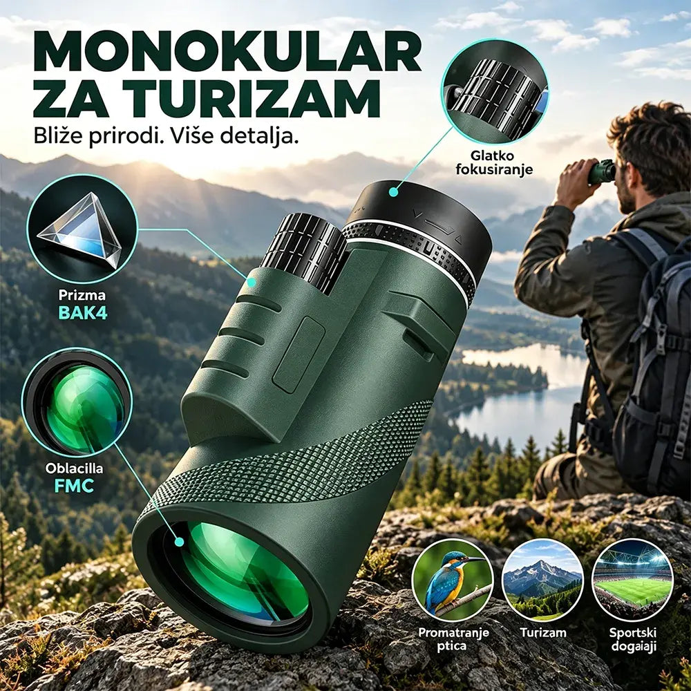 😍🔭【Ograničena ponuda】Monokular visoke rezolucije i vojne kvalitete – idealan za lov i promatranje na velike udaljenosti 🎯🌌