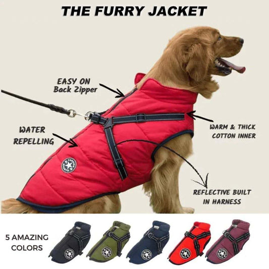 【50% de descuento】Ropa de esquí de otoño e invierno para mascotas, chaqueta de algodón impermeable y cálida para perros