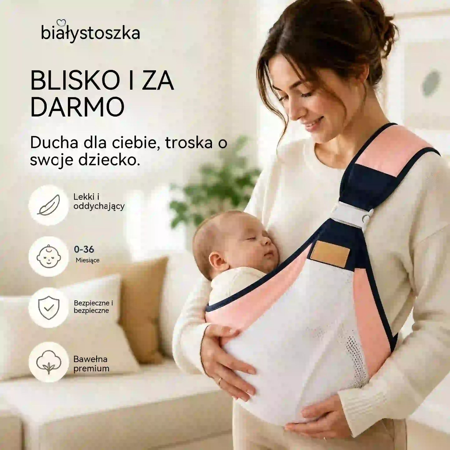 👶 Lekkie, ergonomiczne nosidełko dla dziecka | Idealne na spacery i podróże ✈️
