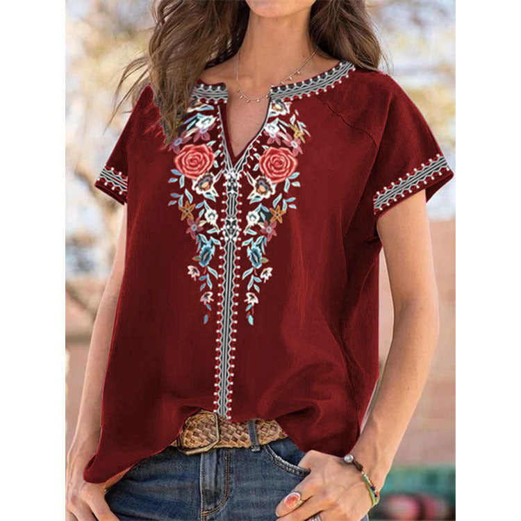 💓💓【50 % popust】【S-5XL】Nova ženska majica v etničnem slogu
