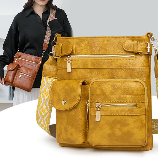 👜👜Модерна и многофункционална чанта през рамо от мека кожа, ежедневна чанта през рамо