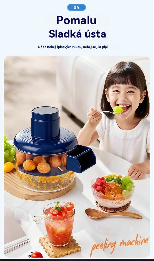 ⏳Časově omezená nabídka: sleva 49 %⏰Průhledná elektrická škrabka na ovoce a zeleninu🍇🧄