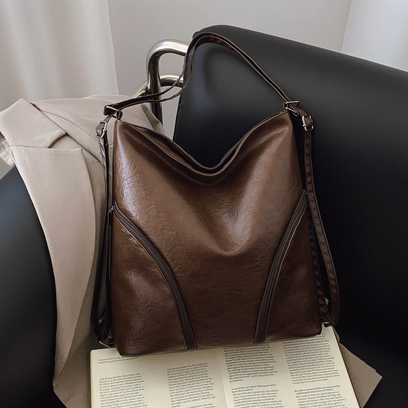 【50% kedvezmény】👝Modern retró válltáska, nagy kapacitású, egy vállon, keresztben vagy mindkét vállon viselhető.