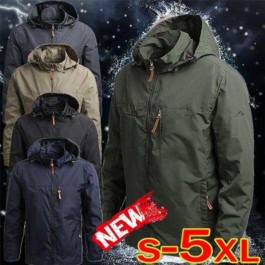 Sezonski popust 45% 🔥【M-5XL】Jesensko-zimska casual jakna s kapuljačom, širok kroj, veliki brojevi