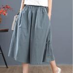 🔥🔥【Reducere 50%】【S-5XL】😍 Pantaloni largi din bumbac și in la modă de vară