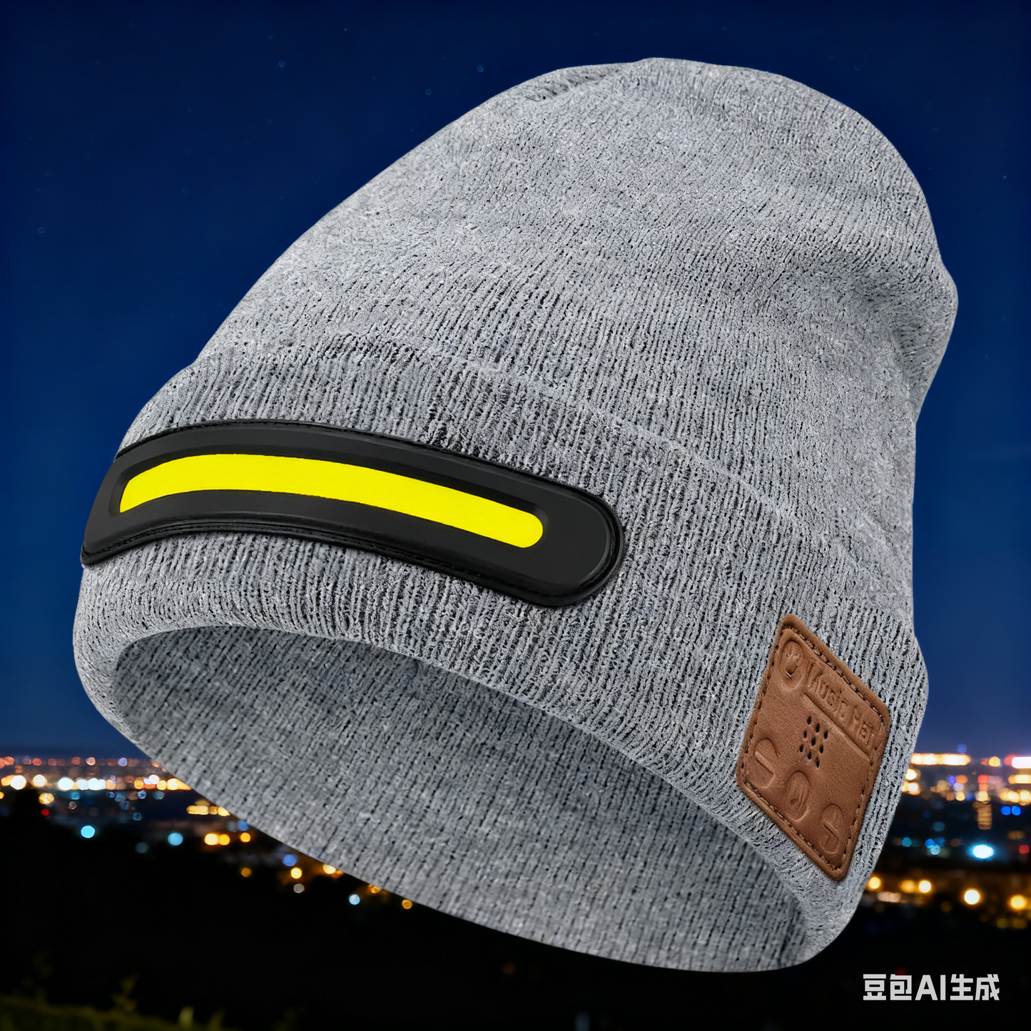 🔥50% zľava🔥🧢Nabíjateľná LED čiapka s Bluetooth，Zostaňte v teple💡