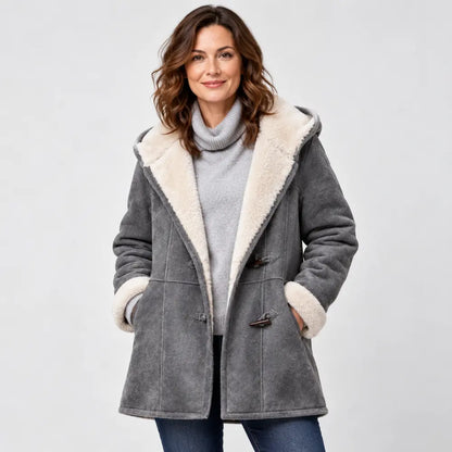 50% RABATU 💖 Elegancki i ciepły płaszcz damski z imitacji zamszu, z polarową podszewką. Rozmiary S–5XL, idealny na zimę.