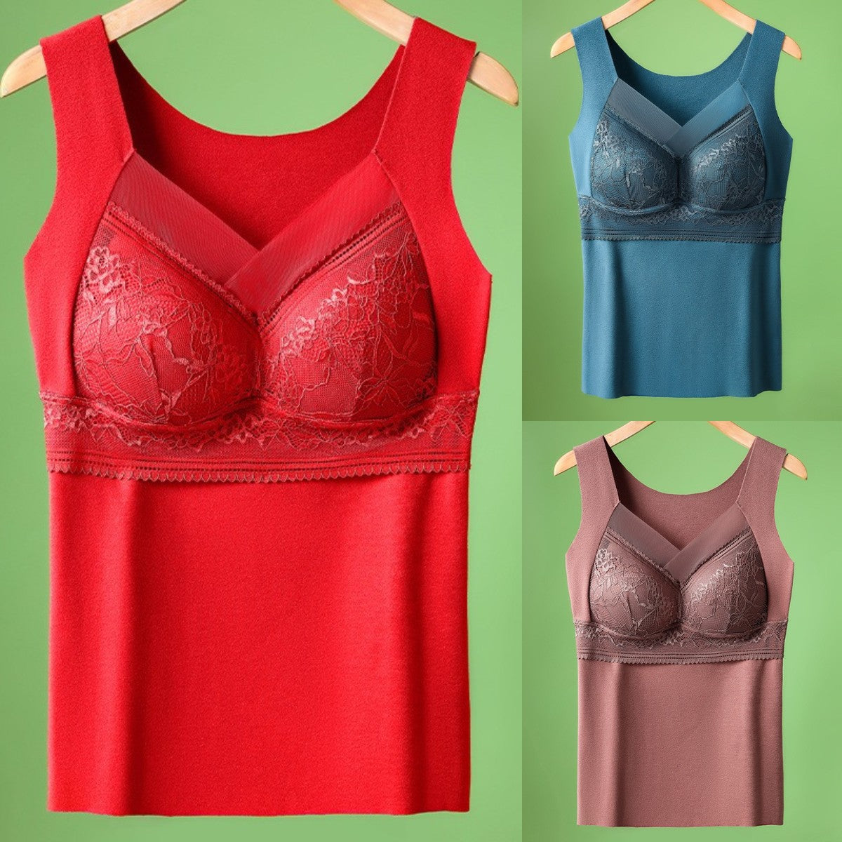 🔥【3 db】❤️【40-100kg】Őszi-téli libabársony csipke fehérnemű, gyönyörű hát, összegyűjtő kiegészítő mellek, mellereszedés megelőzése ✅