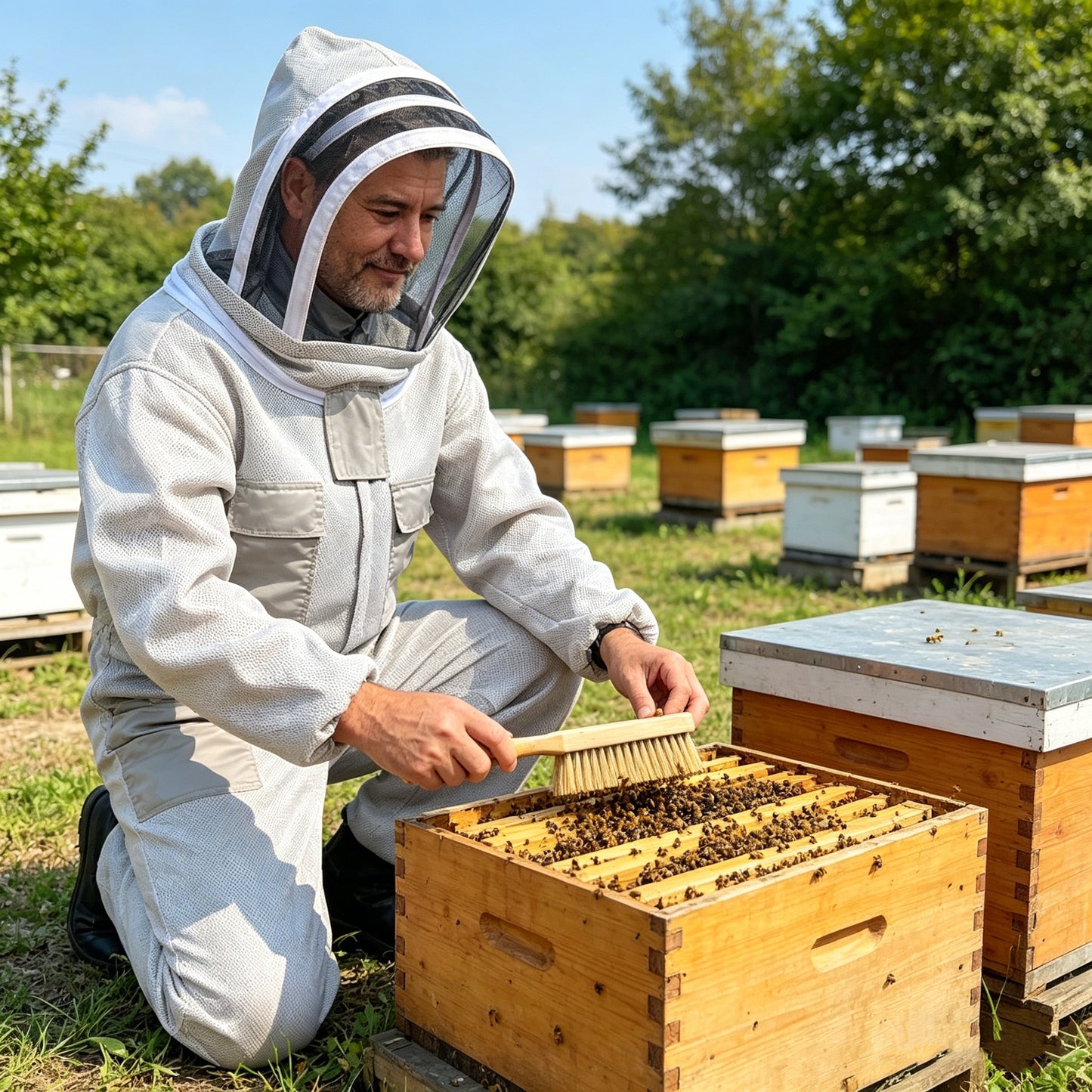 【M-2XL】🐝Mono de abeja confeccionado en malla de algodón 3D✅️Pago contra entrega