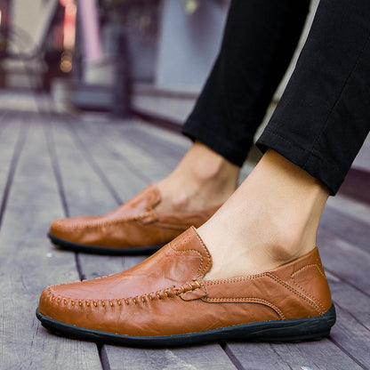 🔥👞【39-44】Zapatos casuales modernos de piel de becerro para hombre ✅Pago contra entrega ✅2 artículos con un 70% de descuento