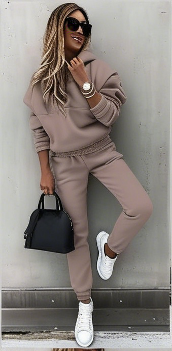 🍁【2-delni komplet】🍂 Elegantna dvodelna športna majica z dolgimi rokavi, ležerna, modna in udobna, idealna za vsakodnevno nošenje na prostem.