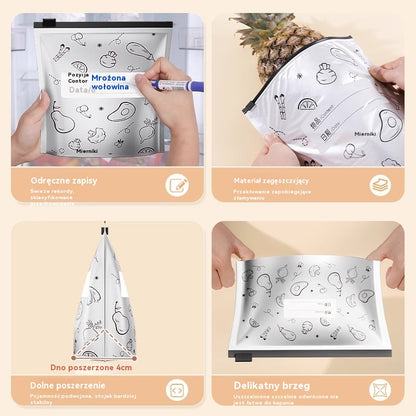 【30 sztuk w zestawie】Zapinana na suwak aluminiowa torba do przechowywania, nieprzepuszczająca światła, wielokrotnego użytku, łatwa do opisania, co ułatwia przechowywanie.